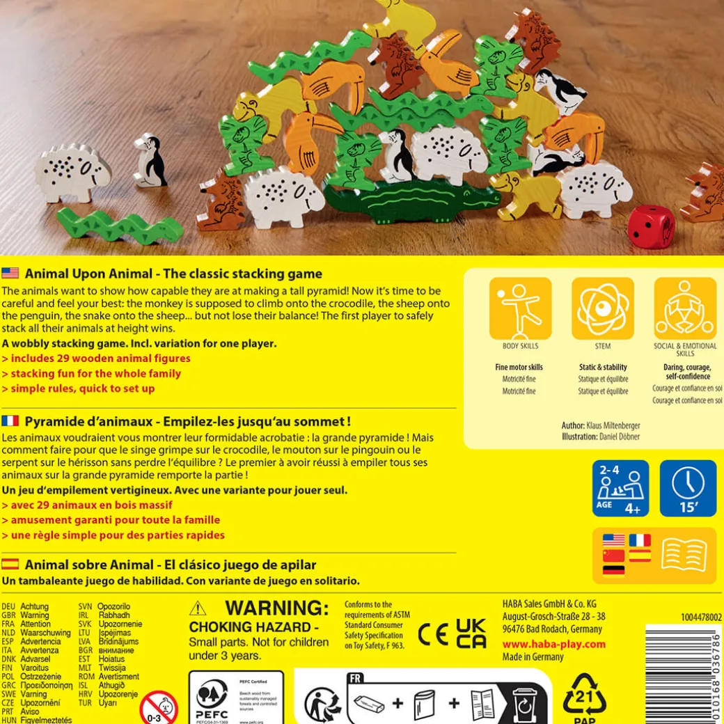 Animal Upon Animal Stacking Game