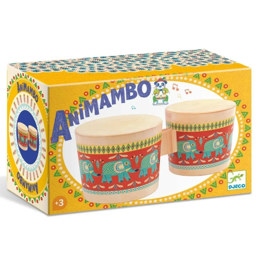 Animambo Bongo Drums Musical Instrument