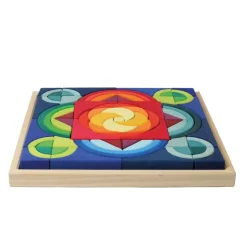 Arcs in Squares Wooden Building Block Set