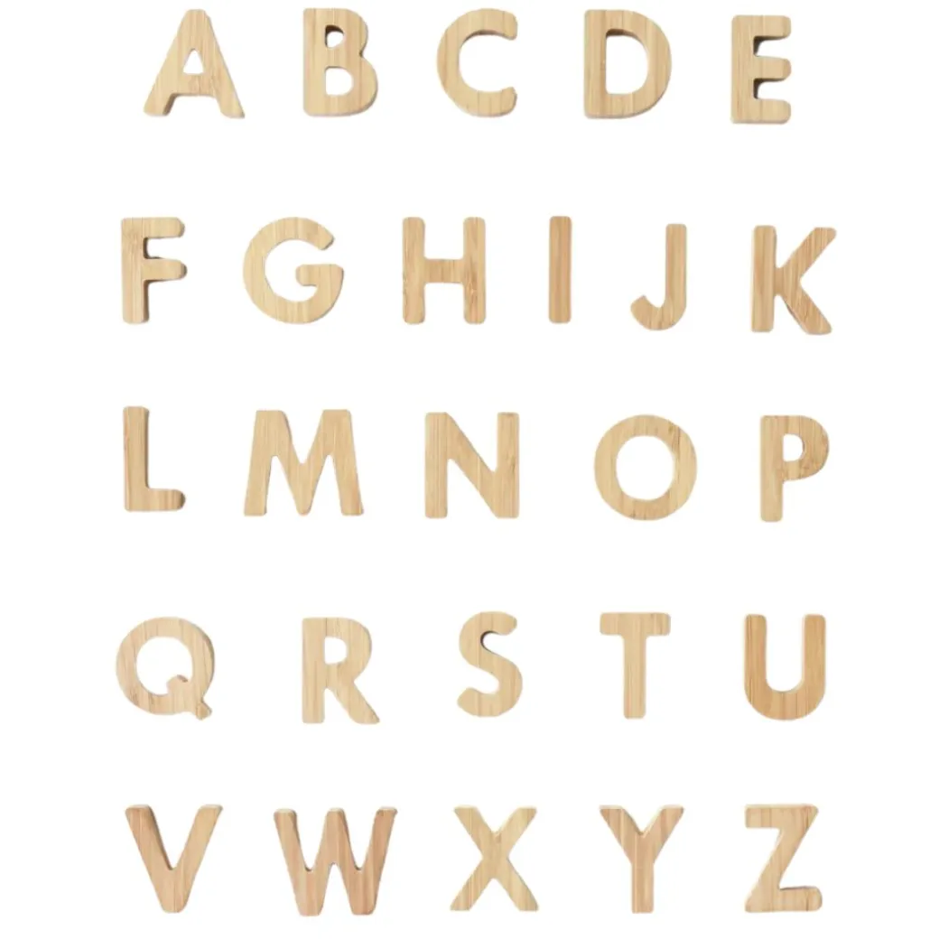 Bamboo Alphabet Set