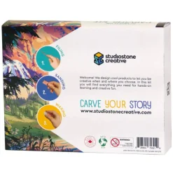 Bear and Wolf Soapstone Carving Kit