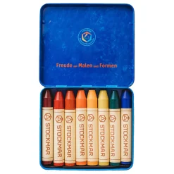 Beeswax Crayons - Waldorf Mix - 8 Sticks