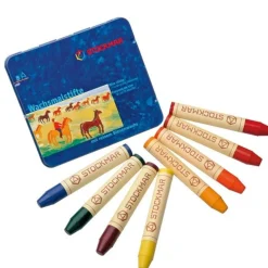 Beeswax Crayons - Waldorf Mix - 8 Sticks