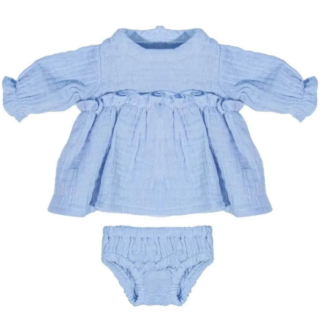Blue Cotton Dress - 12"
