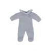 Blue-Gray Knit Doll Pajamas - 12''