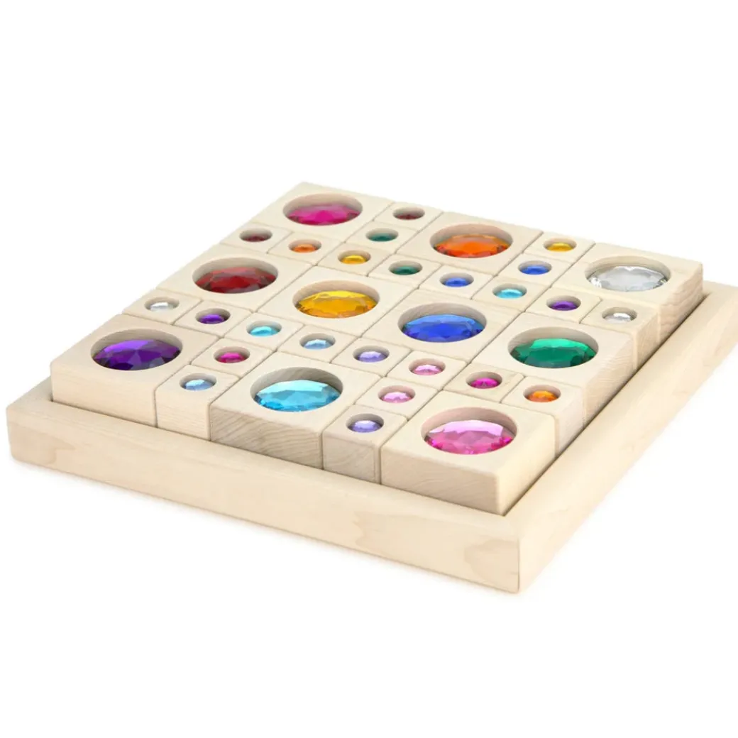 Bright Gem Blocks with Tray - 34 pc Set