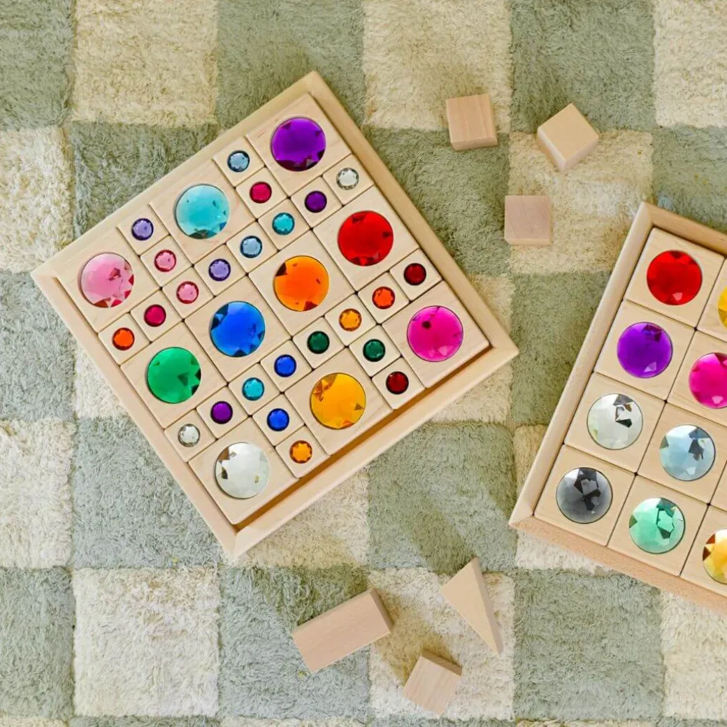 Bright Gem Blocks with Tray - 34 pc Set