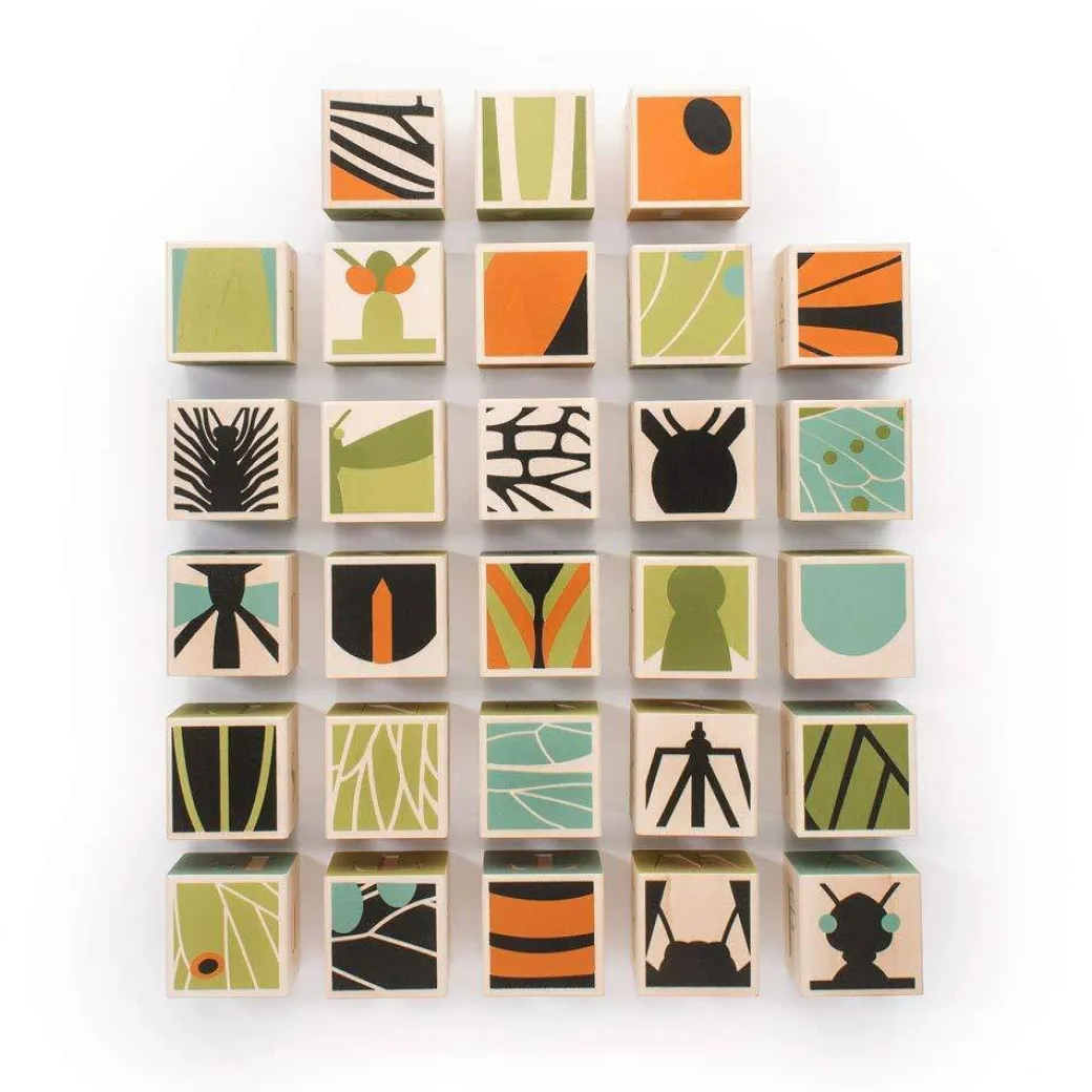 Bugs Wooden Alphabet Blocks