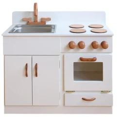 Classic Wooden Play Kitchen - White