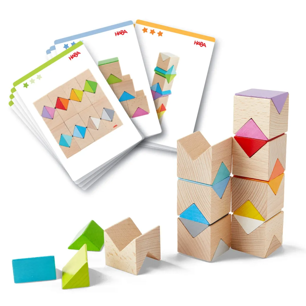 Colorful Triangle Wooden Block Game