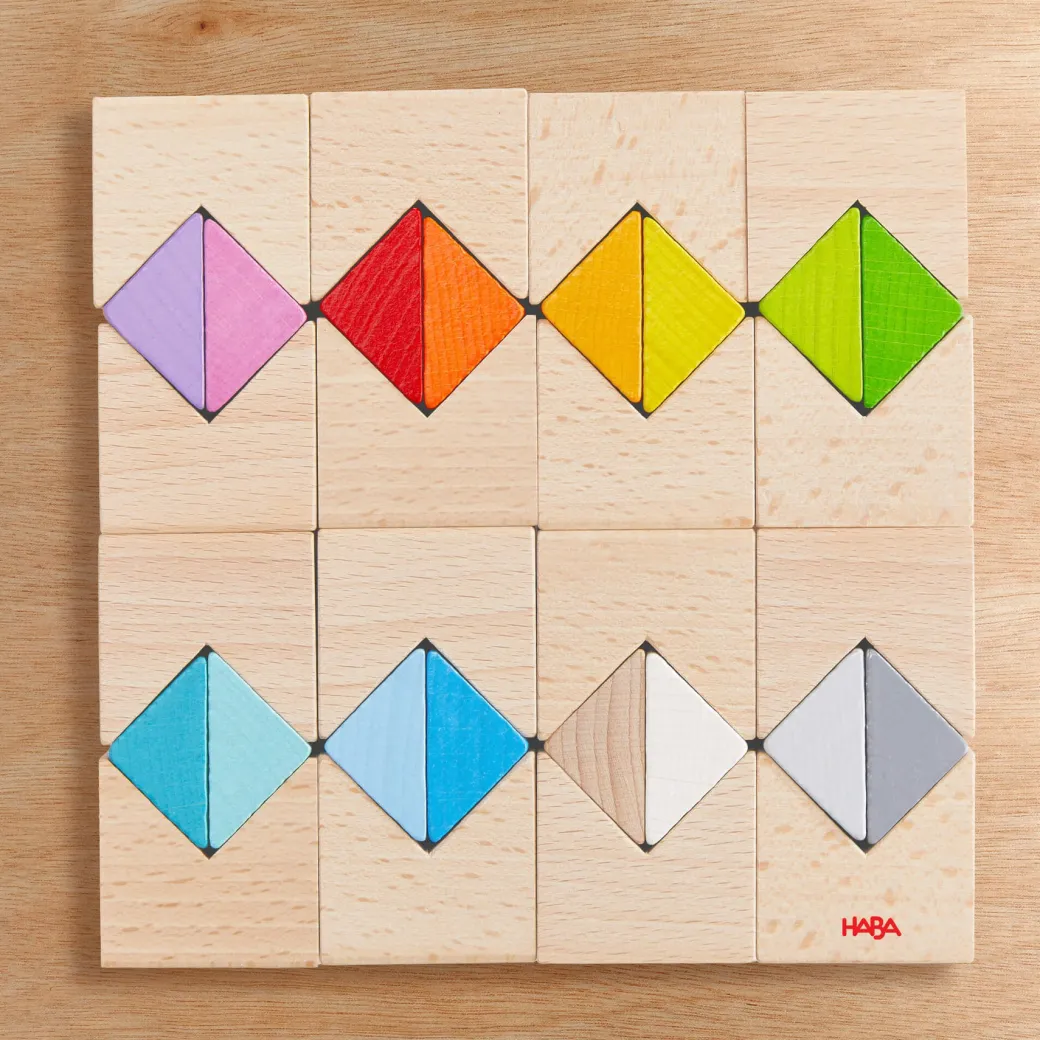 Colorful Triangle Wooden Block Game