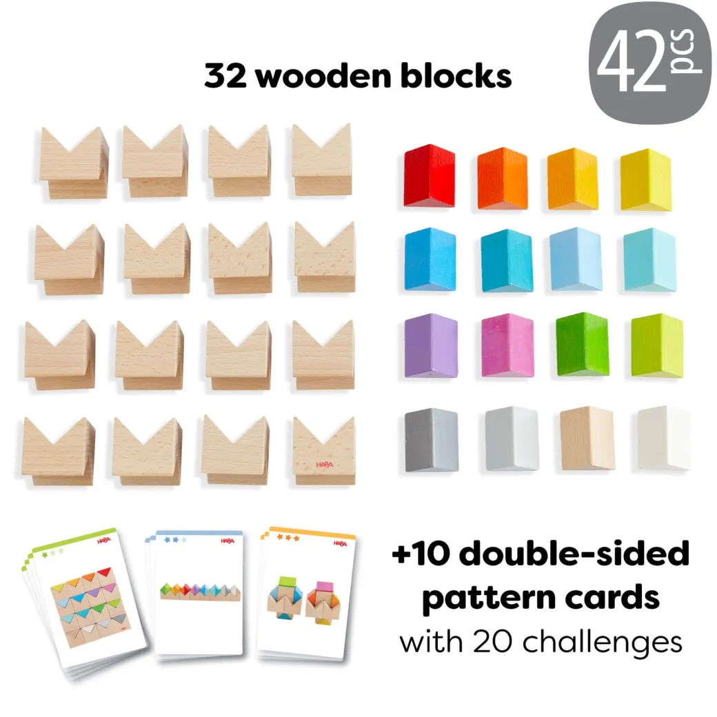 Colorful Triangle Wooden Block Game