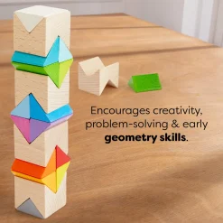 Colorful Triangle Wooden Block Game