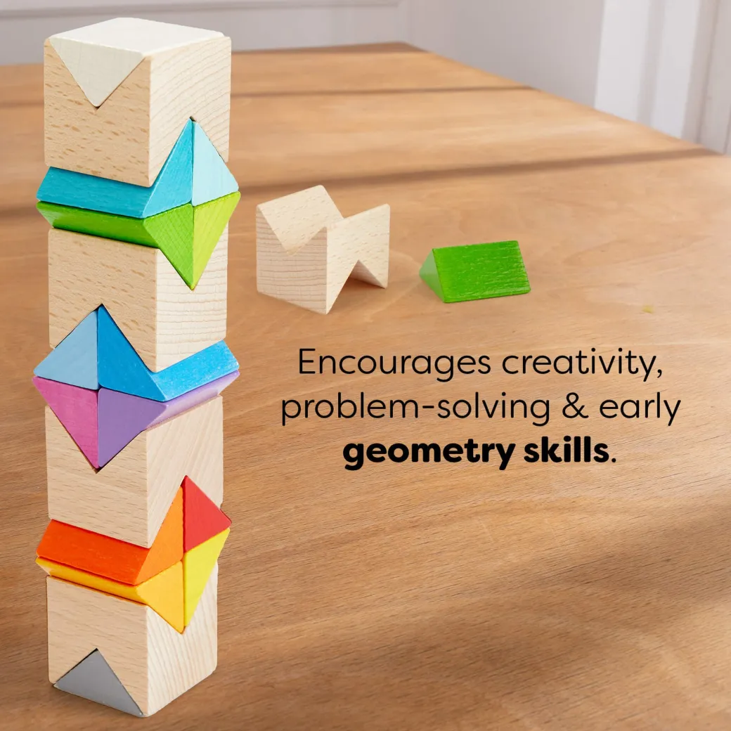 Colorful Triangle Wooden Block Game