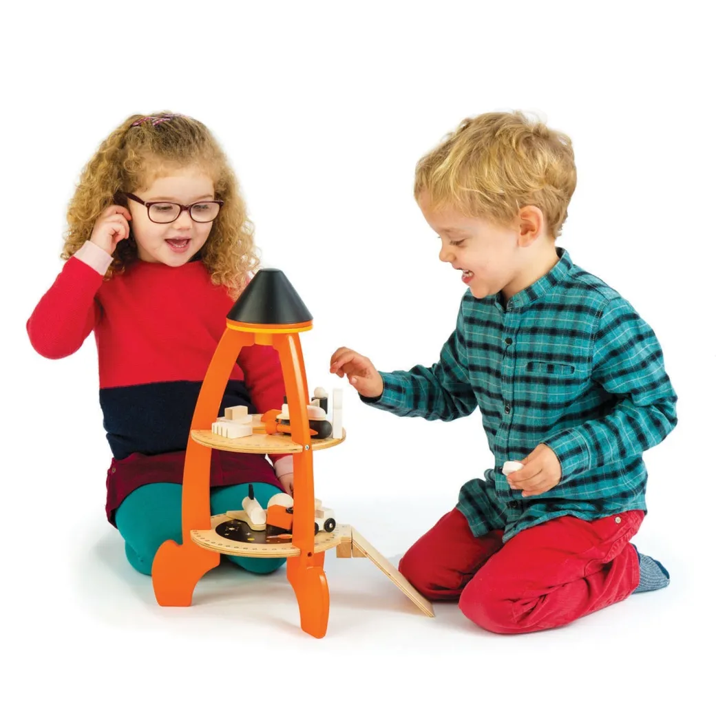 Cosmic Wooden Rocket Play Set