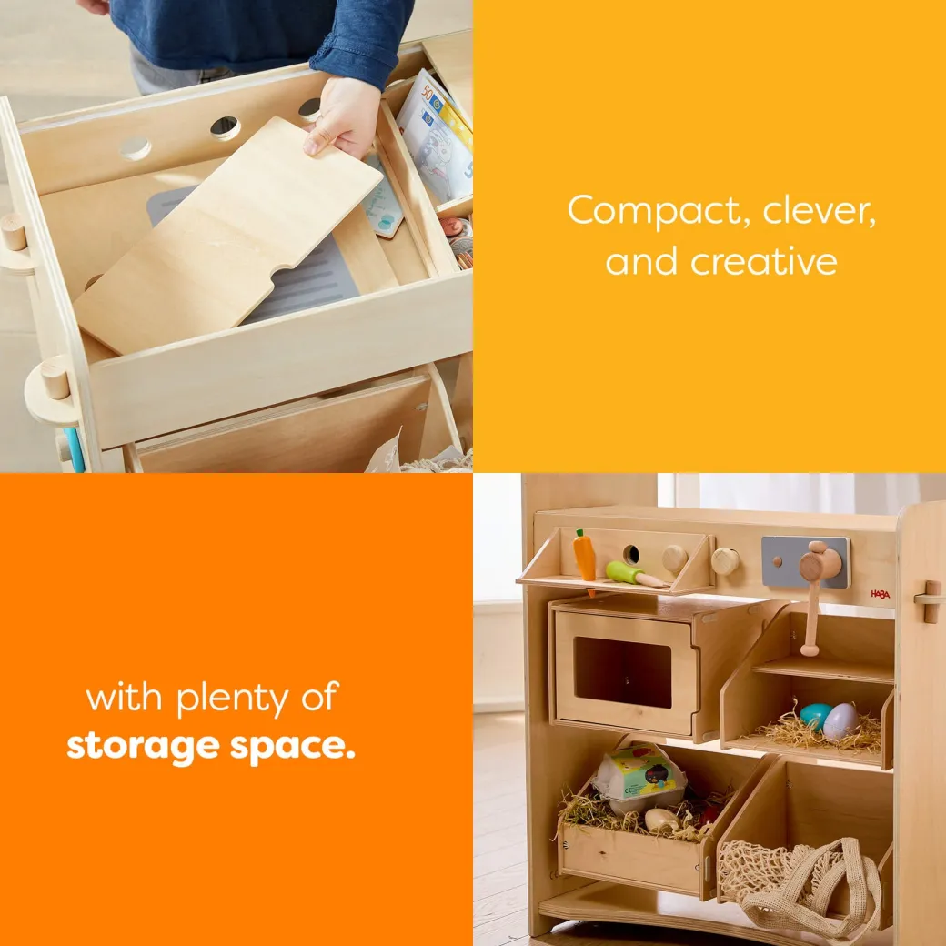 Creative Play 3 in 1 – Play Kitchen, Store & Workshop