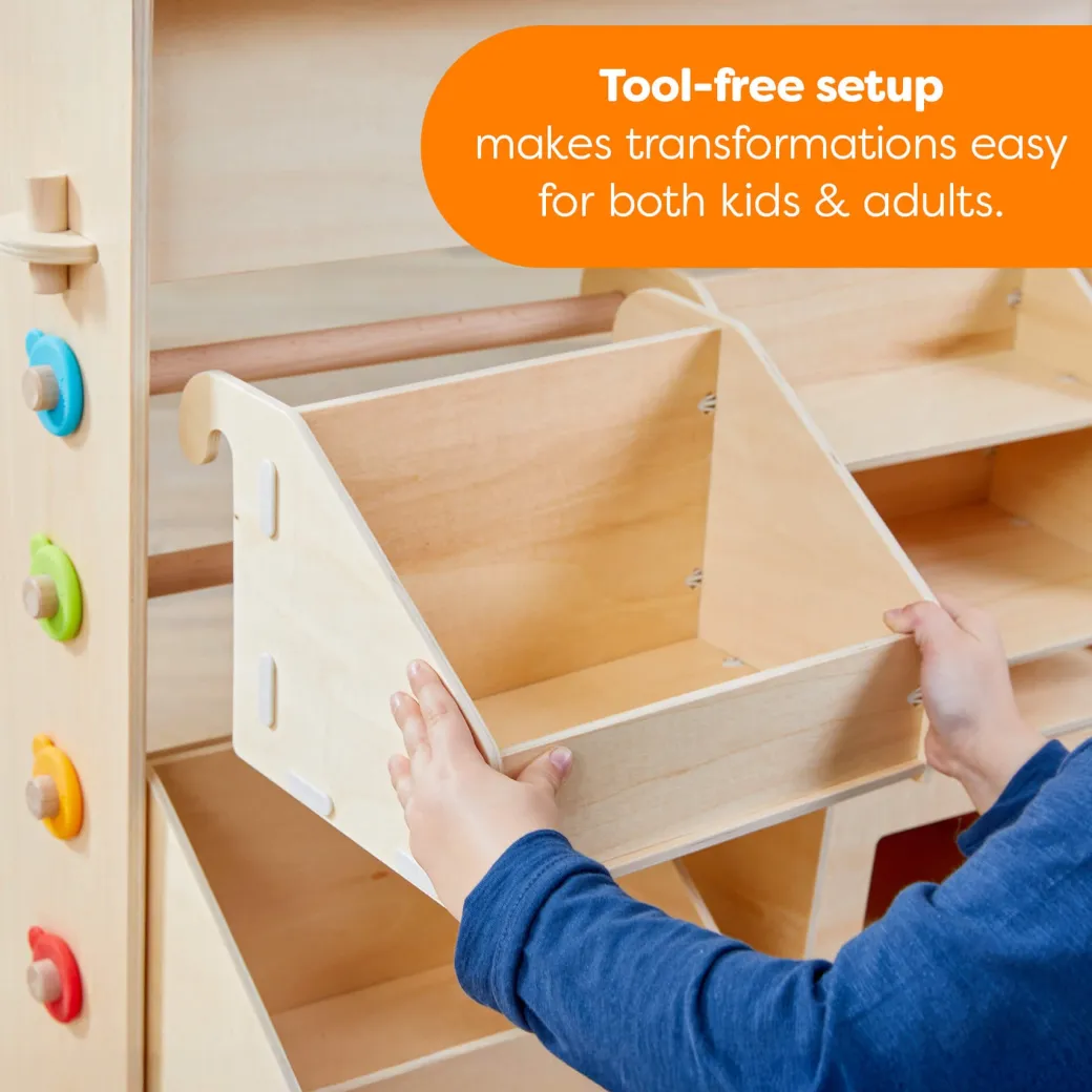 Creative Play 3 in 1 – Play Kitchen, Store & Workshop