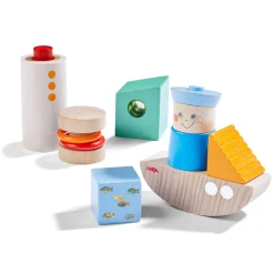 Discovery Boat Wooden Building Blocks