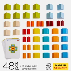 3D Wooden Mosaic Arranging Game