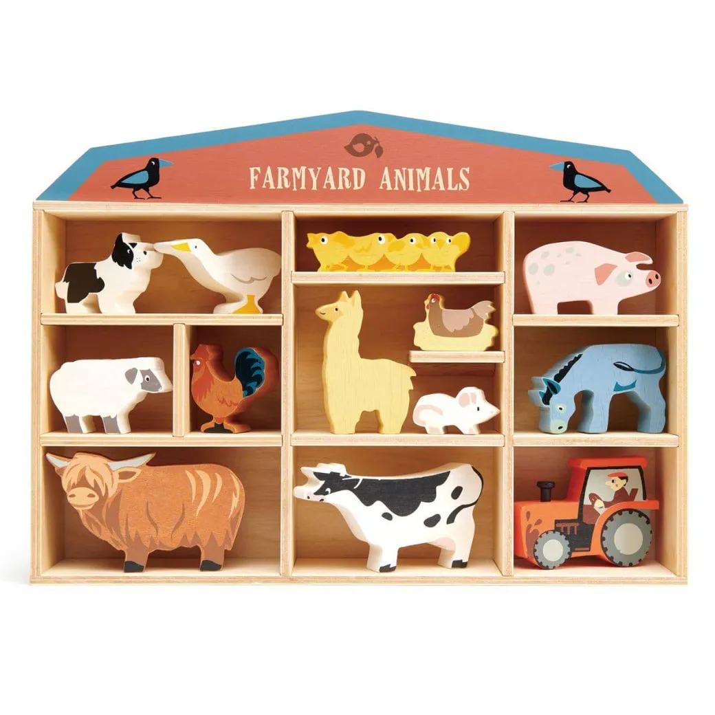Farmyard Wooden Animals Set