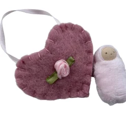 Felt Heart Pocket Baby