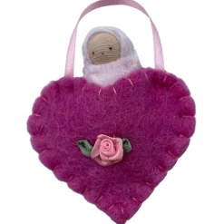 Felt Heart Pocket Baby