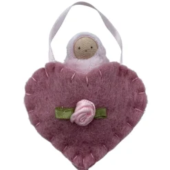 Felt Heart Pocket Baby