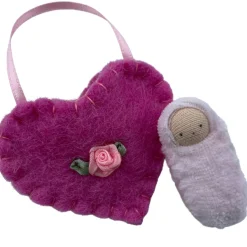 Felt Heart Pocket Baby