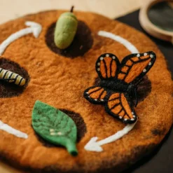 Felt Lifecycle of the Monarch Butterfly Set