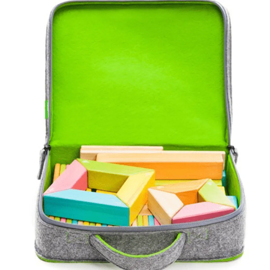 Felt Travel Tote for Tegu Blocks