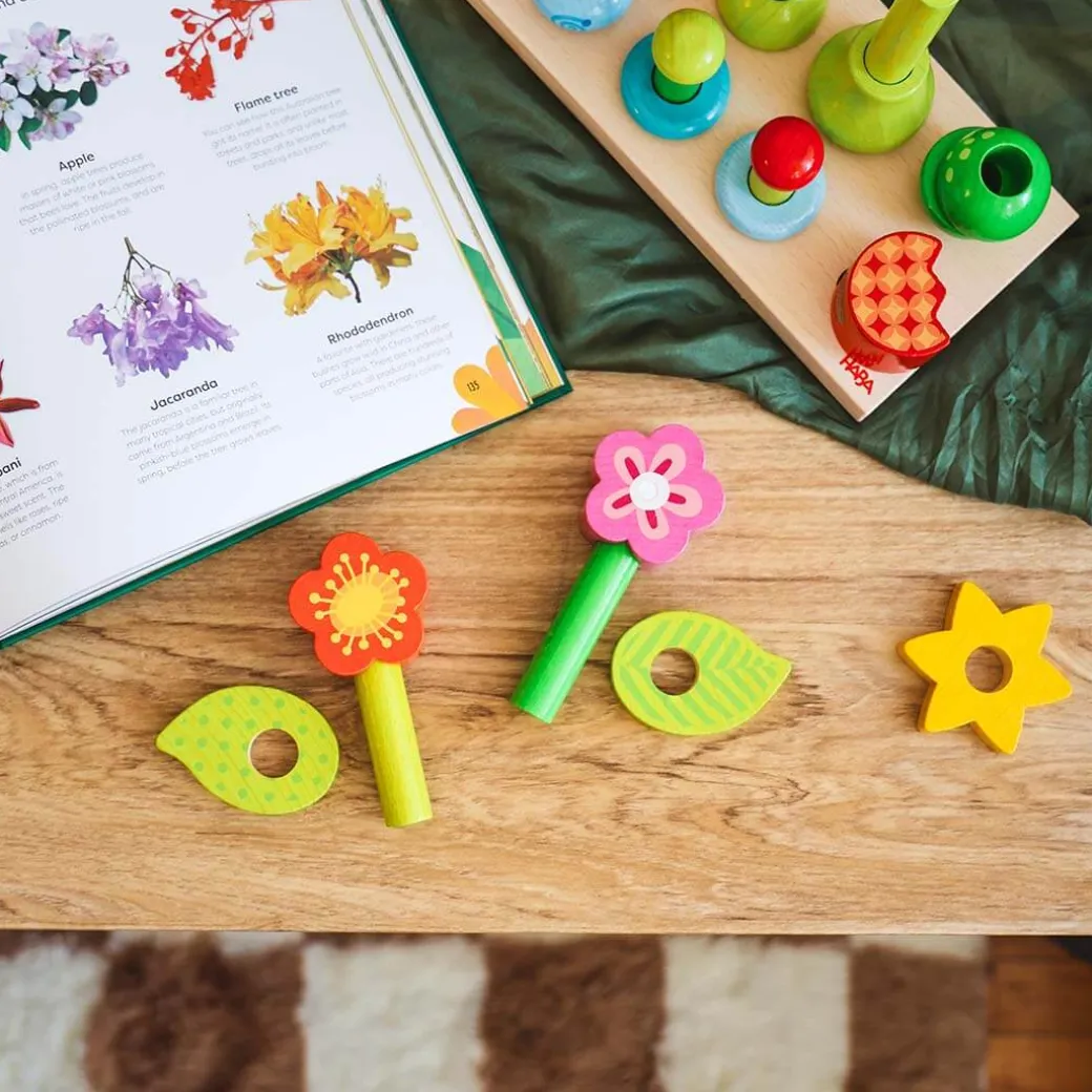Flower Garden Wooden Sorting and Stacking Game