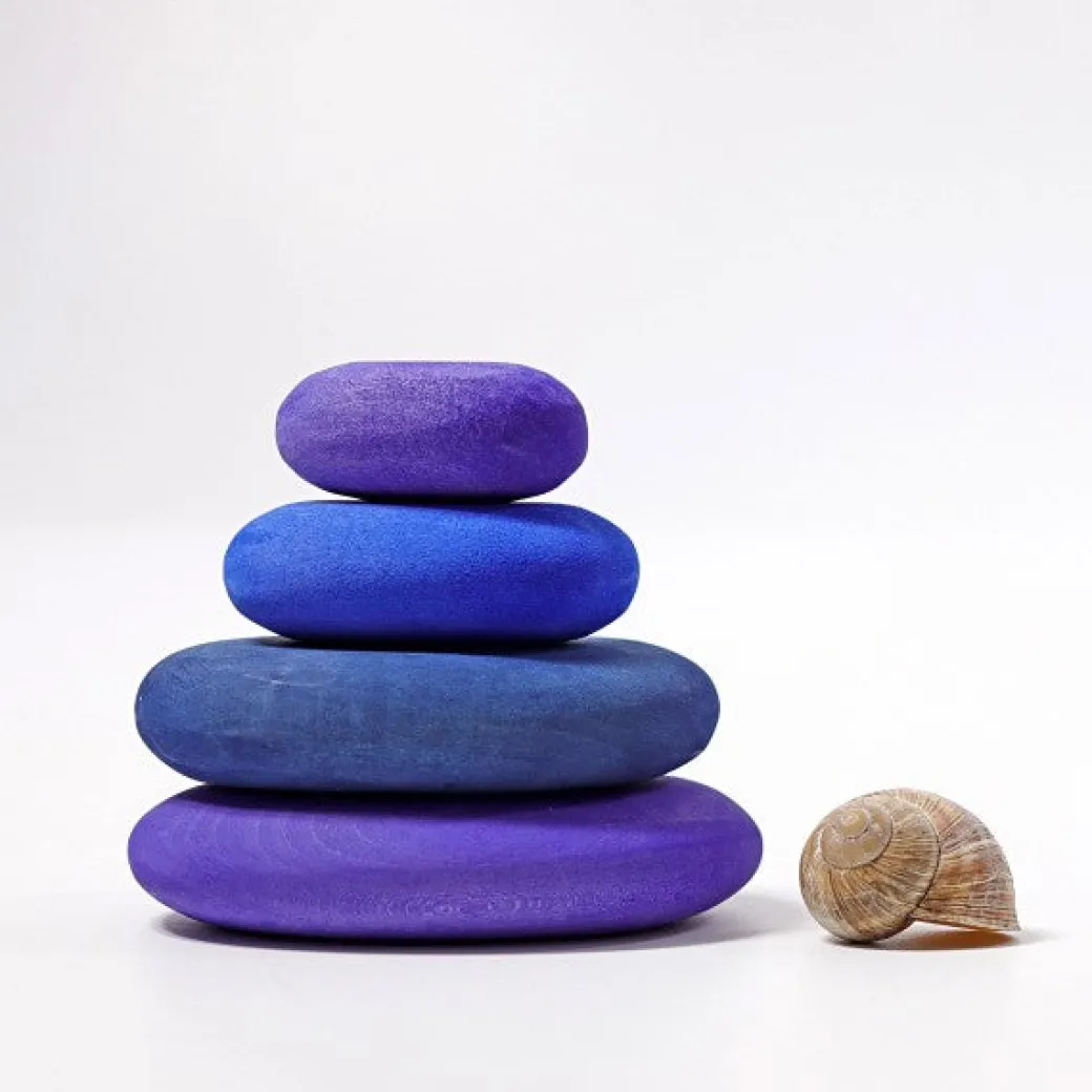 Grimm's River Pebbles - Wooden Blocks Building Set