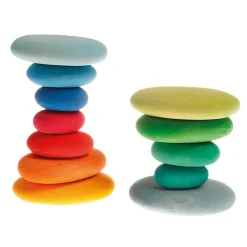 Grimm's River Pebbles - Wooden Blocks Building Set