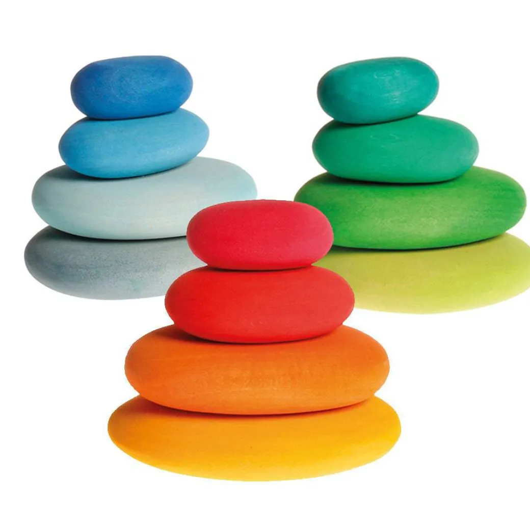 Grimm's River Pebbles - Wooden Blocks Building Set