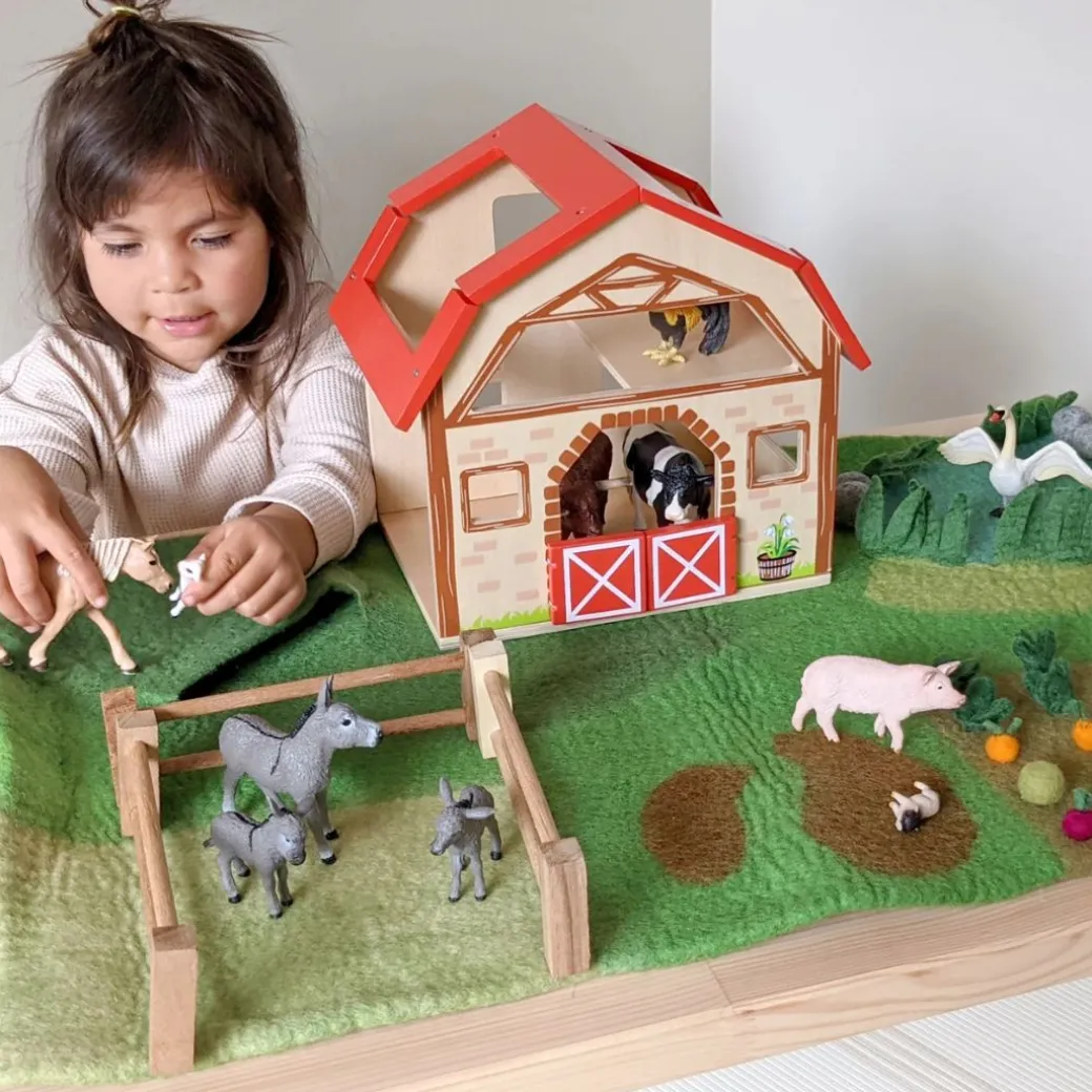 Large Felted Farm Play Mat
