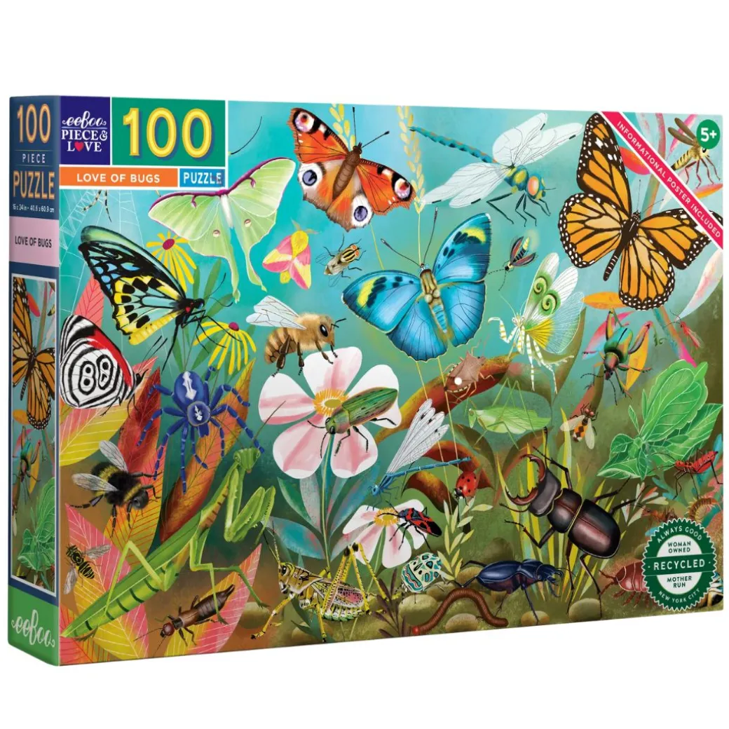 Love of Bugs 100 Piece Jigsaw Puzzle