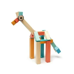 Magnetic Wooden Blocks - 42 Piece Set Sunset