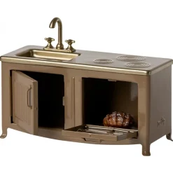 Miniature Kitchen for Mice - Light Brown