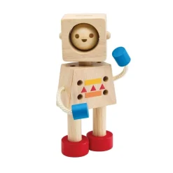 Moodbot Wooden Robot