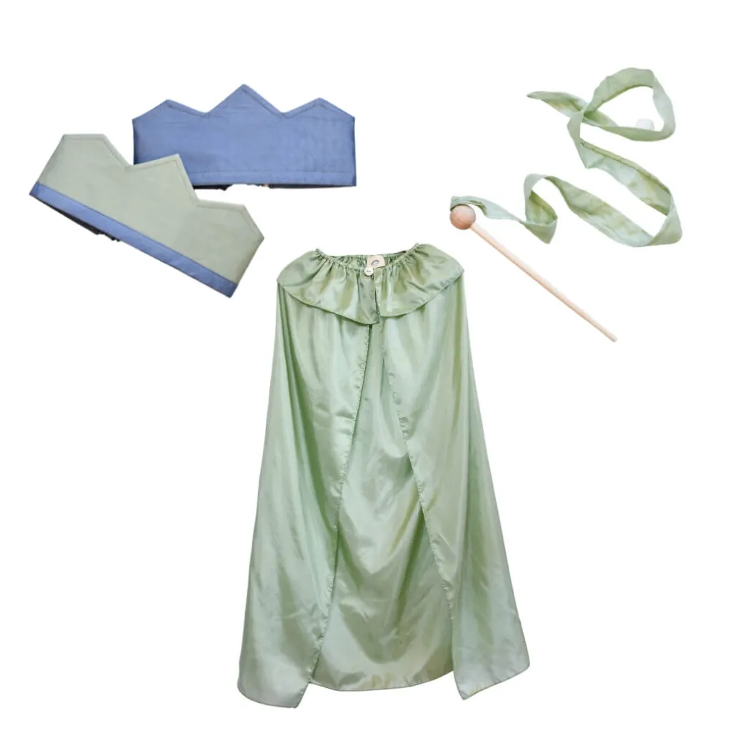 Moss Agate Magical Silk Dress Up Set