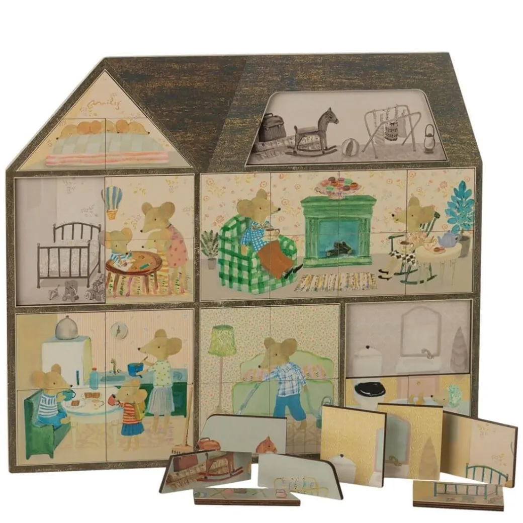 Mouse Hole Farmhouse Wooden Puzzle