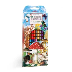 Mushroom-Themed Double-Sided Colored Pencils