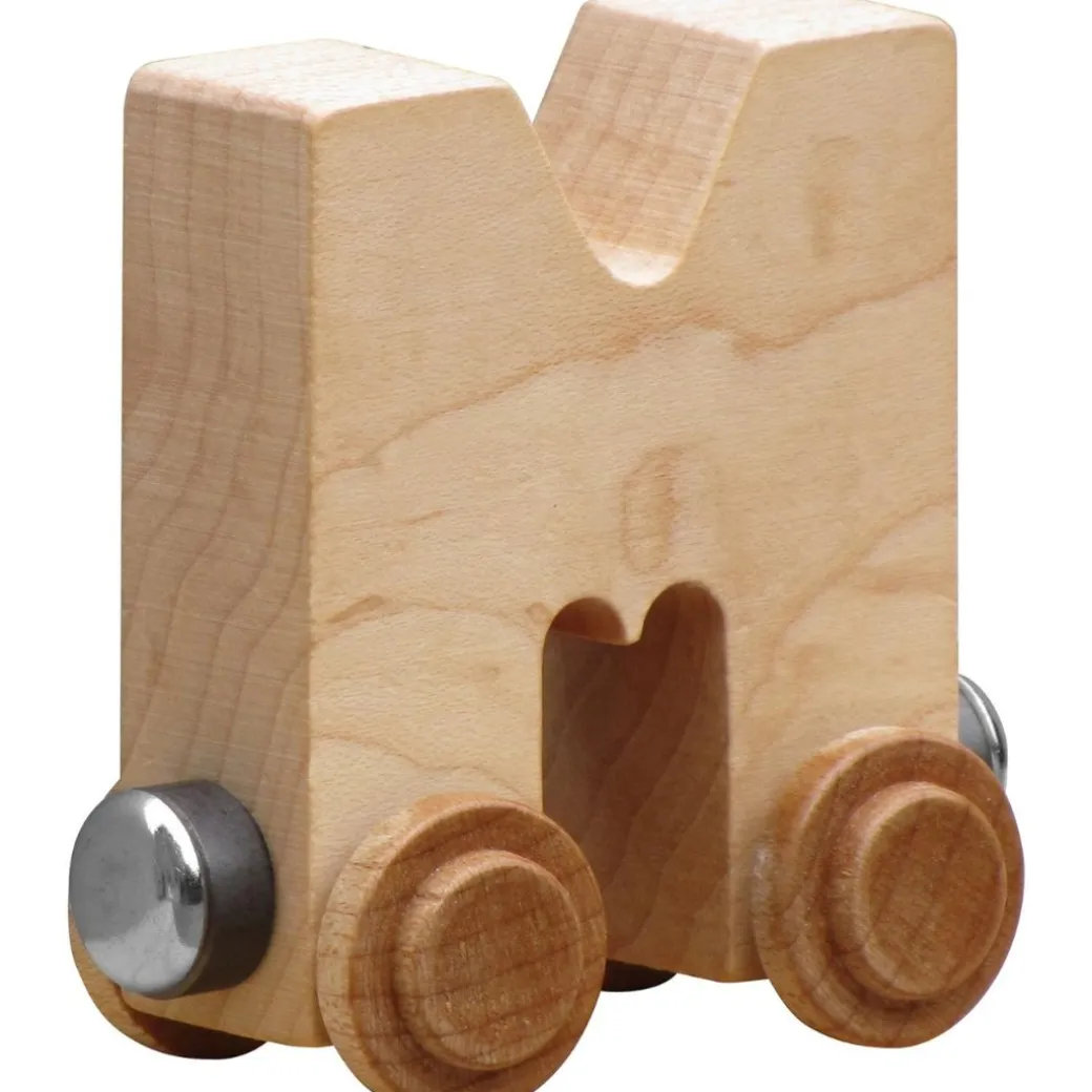 Natural Wooden Name Train Letters