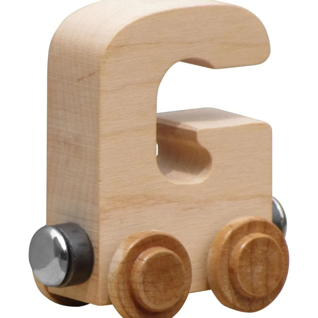 Natural Wooden Name Train Letters