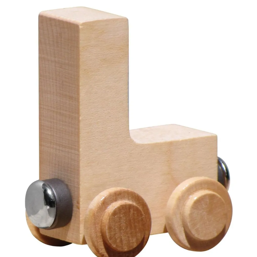 Natural Wooden Name Train Letters