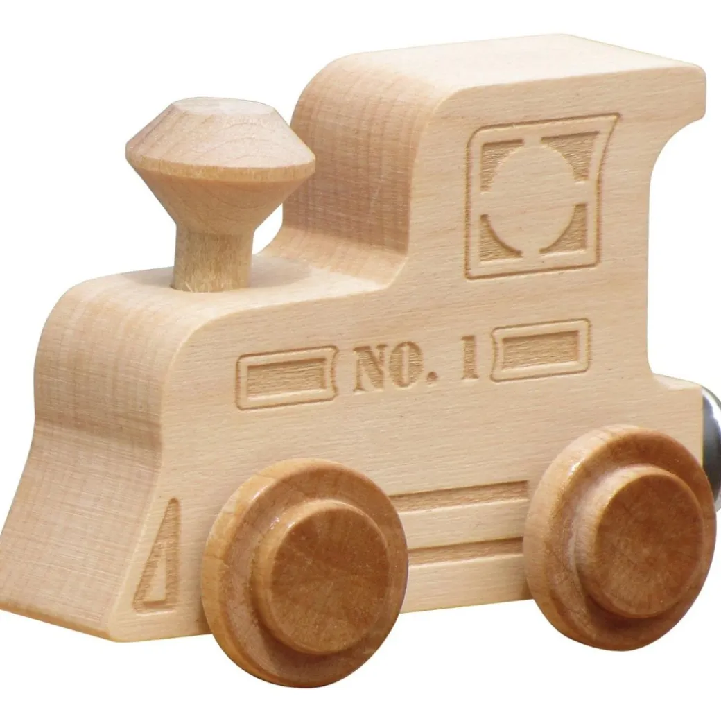 Natural Wooden Name Train Letters