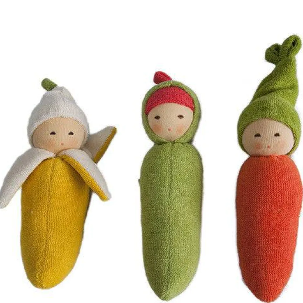 Organic Rattle Doll - Banana