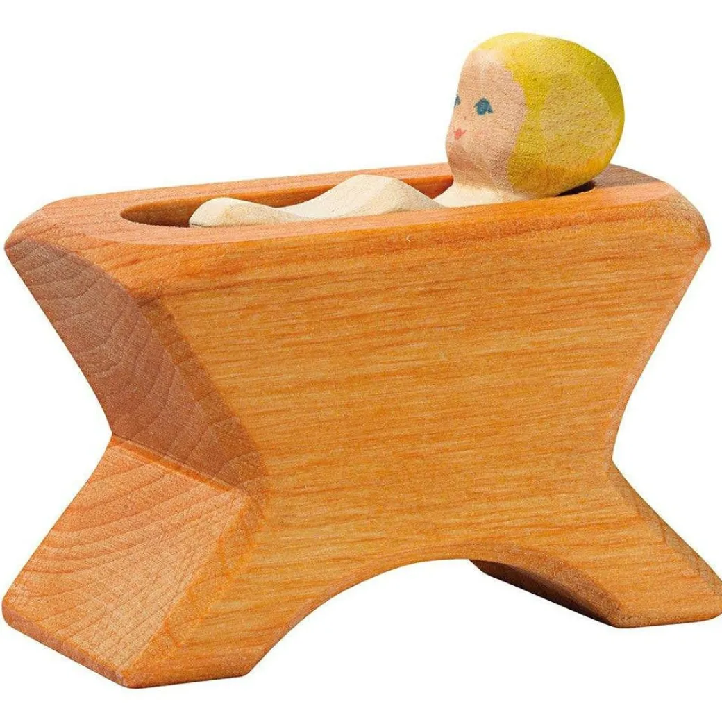 Ostheimer Nativity Crib with Infant