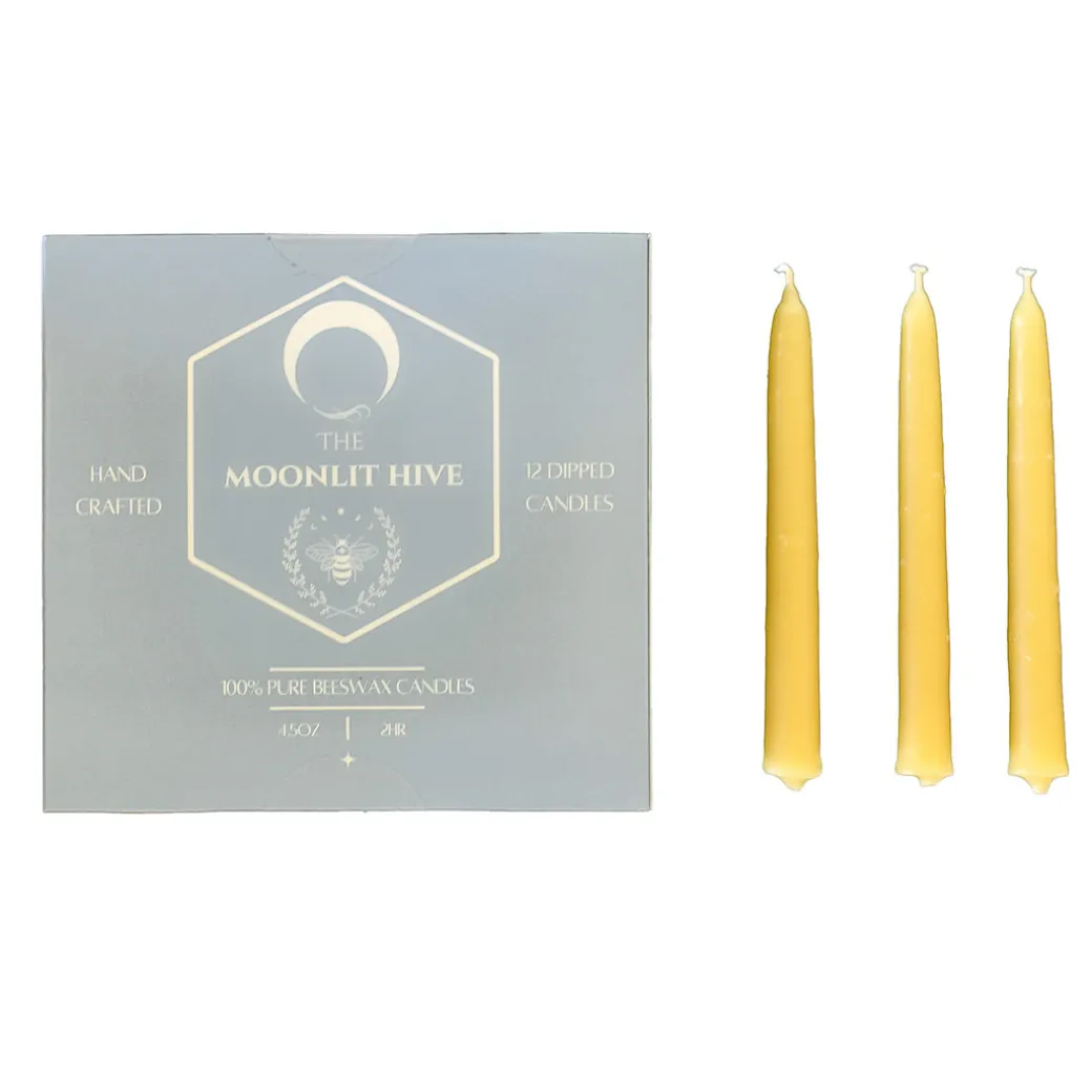 12 pack Maine-Made Beeswax Candles