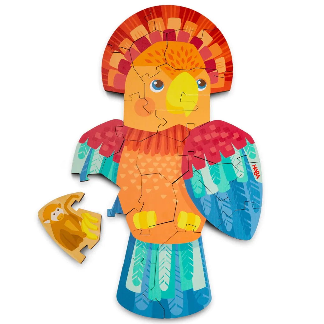 Parrot 2-in-1 Wooden Puzzle
